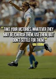 Mia Hamm on Pinterest | Hope Solo, Abby Wambach and Soccer Quotes via Relatably.com