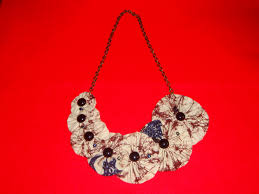 Image result for kalung dari kain perca