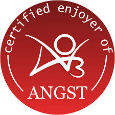 Ao3 badge with certified enjoyer of ANGST written
