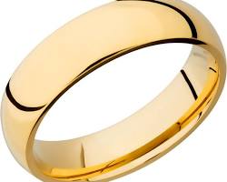 Image of Classic Yellow Gold Band ring for men