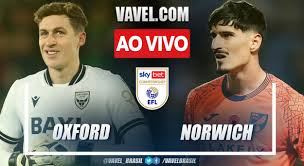 Oxford United x Norwich AO VIVO, jogo em tempo real pela EFL Championship