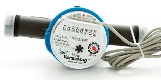 3/4" Poly Pulse Water Meter with Connection Set