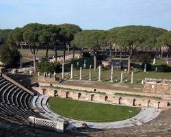 Ruínas da Imagem de Ostia Antica, Itália