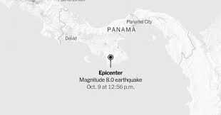 Mapa: un terremoto sacude Panamá