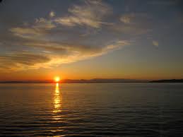 Image result for water and sunrise