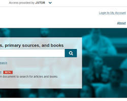 Gambar JSTOR interface