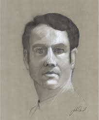 View full sizeSelf portrait in pencil by John David Vialet. (Photo submitted by Billy Dugger) - vialet-4jpg-0c99560bf1f16b99