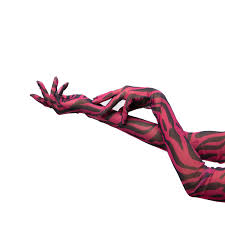 LONG GLOVES | PINK ZEBRA – KUKHTA ATELIER