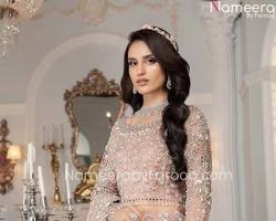 Image of Pakistani bridal lehenga pink