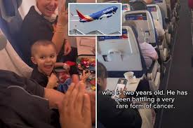 Southwest Airlines crew surprises 2-year-old cancer patient with emotional tribute on final trip: ‘So very proud of you’