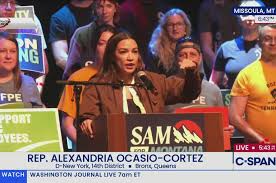 Rep. Alexandria Ocasio-Cortez Campaigns for Montana House Candidate Sam Forstag