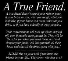 True Friend Quotes Real Friends. QuotesGram via Relatably.com