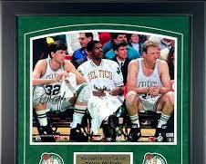 Image of Larry Bird, Kevin McHale, Robert Parish, Boston Celtics teammates