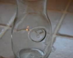 デキャンタ ガラスボトル セリアの画像