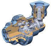 Gearbox Stock Photo - Download Image Now - Cutaway Drawing ...