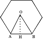 Resultado de imagen para prisma hexagonal APOTEMA que forme adentro un triangulo