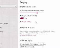 Hình ảnh về turning off Night Light on Windows