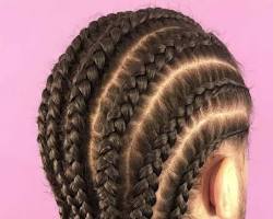 Image of Classic Cornrow Braids for Men