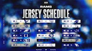 Rams Jersey Schedule