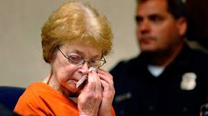 Defendant Sandra Layne breaks down crying during the playing of the 911 call made by her grandson Jonathan Hoffman, in court, July 2, 2012 in Bloomfield ... - ap_sandra_layne_cries_dm_120703_wmain