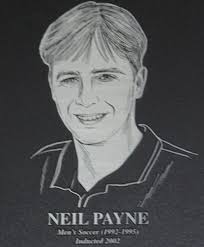 Neil Payne Men&#39;s Soccer (1992-1995) | Inducted 2002 • Native of Wigam, England • Finished career ranked 2nd all-time in goals (46) and points (123) - 5772303