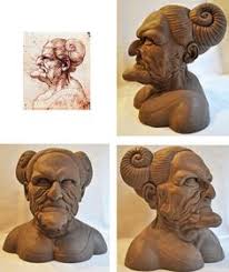 Résultat de recherche d'images pour "da vinci grotesque"