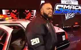 Jacob Fatu Arrives in Police Car on WWE SmackDown