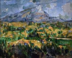 Gambar Mont SainteVictoire by Paul Cézanne