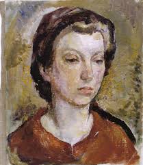 Theresa: Self Portrait, 1920. Oil on canvas, 16 x 13 1/4 inches. Theresa Bernstein and William Meyerowitz Foundation - 1920_Theresa-Self-Portrait_262