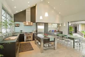 Image result for Modern Kitchen with Pendant Light & Stainless Steel