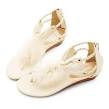 Ivory flat wedding shoes