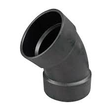 VPC 2 in. ABS Plastic DWV 45-Degree Hub x Hub Elbow Fitting ...