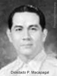 (1961-1965) President: Diosdado P. Macapagal. (1961-1965) Vice-President: Emmanuel N. Pelaez - Diosdado-Macapagal