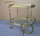 Hollywood regency bar cart