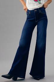 MOTHER The Roller Sneak High-Rise Wide-Leg Jeans | Anthropologie