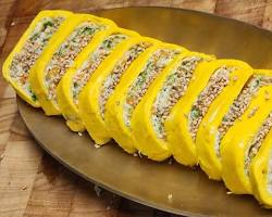 즉석 된장국과 계란말이 이미지