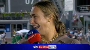 Aryna Sabalenka competing at the US Open