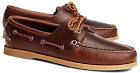 Leather boat shoe