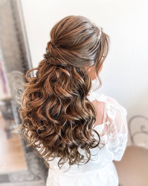 New Jersey Bridal Hair Specialist on Instagram: "Half up half down ...