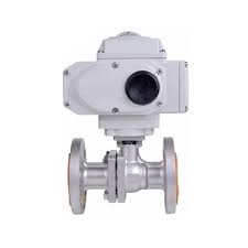 6" Electric Actuated Flanged Ball Valve, 2 Way/ 3 Way | ATO.com