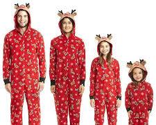 Image of Jumpsuit with Hoodie Matching Family Christmas Pajama Set from DuskyClothing