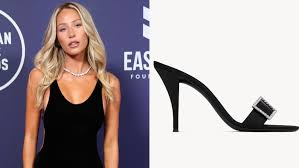 Alix Earle's Dazzling Saint Laurent Mules at the AMAs 2025