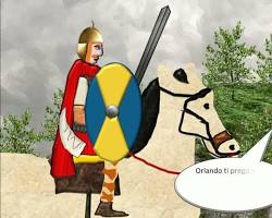 Immagine di Orlando e Oliviero in battaglia
