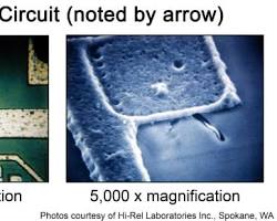 Imagem de ESD damage to electronic components