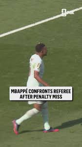 Mbappé's reaction after missing a penalty following a lengthy VAR review