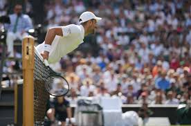 Djokovic battles past tough Frenchman to equal Federer; "A little bit lucky, a little bit skillful"