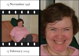 Goodbye Chris. Chips and fishcakes will never be the same! &quot; Picture of Christine Owen from Rotherham, United Kingdom who died of cancer on 16 February - ChrisOwen