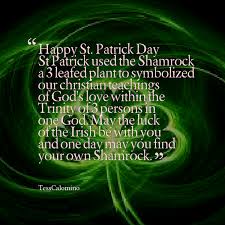 Quotes from Tess Calomino: Happy St. Patrick Day St Patrick used ... via Relatably.com