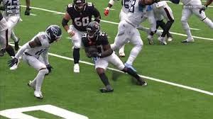 Woody Marks jukes past defenders for his second TD of the day