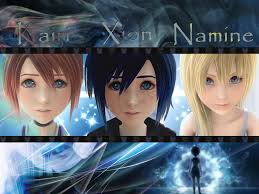 kingdom hearts Kairi xion and namine by LumenArtist - kingdom_hearts_kairi_xion_and_namine_by_brian61-d4namz8